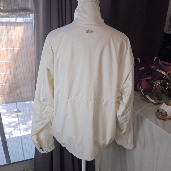 Tourney 1897 Convertable‎ Windbreaker Jacket Mens M Off White Golf Protour Vtg - Picture 6 of 16